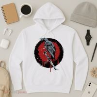 Raven On Sword Hoodie thumb 3