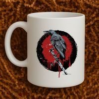 Raven On Sword Coffee Mug thumb 2