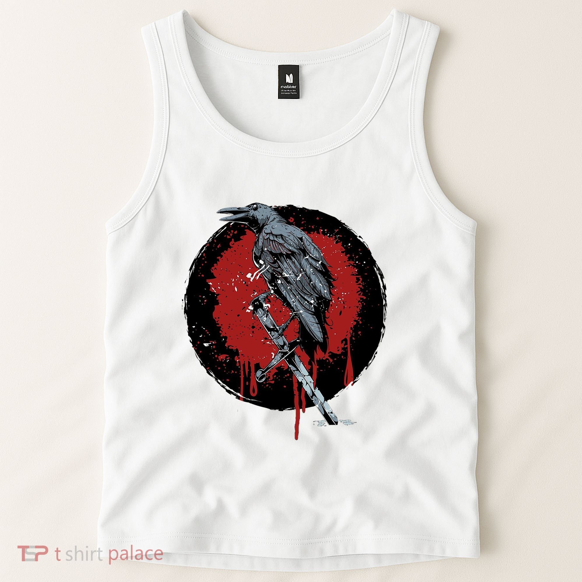 Raven On Sword Tank Top