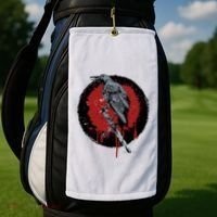Raven On Sword Golf Towel thumb 2
