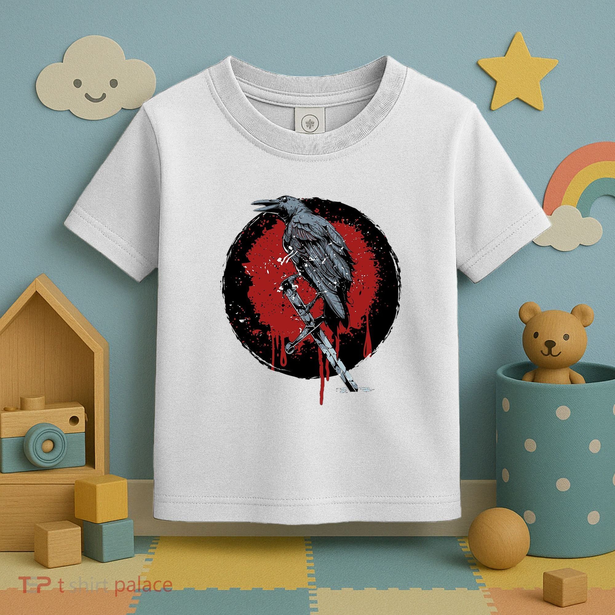 Raven On Sword Toddler T-Shirt