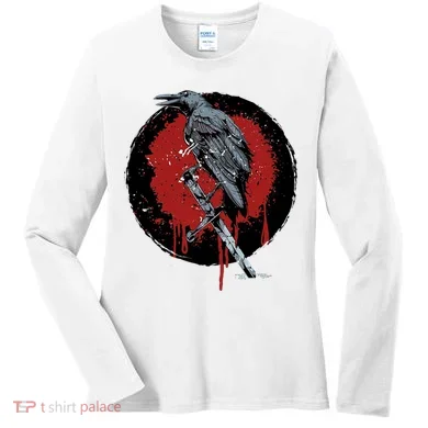 Raven On Sword Women's Long Sleeve Shirt