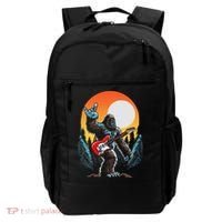 Rock On Sasquatch Rock And Roll Bigfoot Electric Guitar Backpack thumb 0