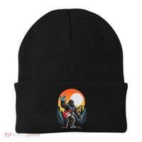 Rock On Sasquatch Rock And Roll Bigfoot Electric Guitar Beanie thumb 0