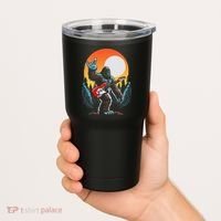 Rock On Sasquatch Rock And Roll Bigfoot Electric Guitar Tumbler thumb 2