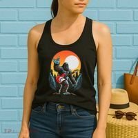Rock On Sasquatch Rock And Roll Bigfoot Electric Guitar Women's Tank Top thumb 2