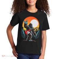 Rock On Sasquatch Rock And Roll Bigfoot Electric Guitar Kids T-Shirt thumb 2