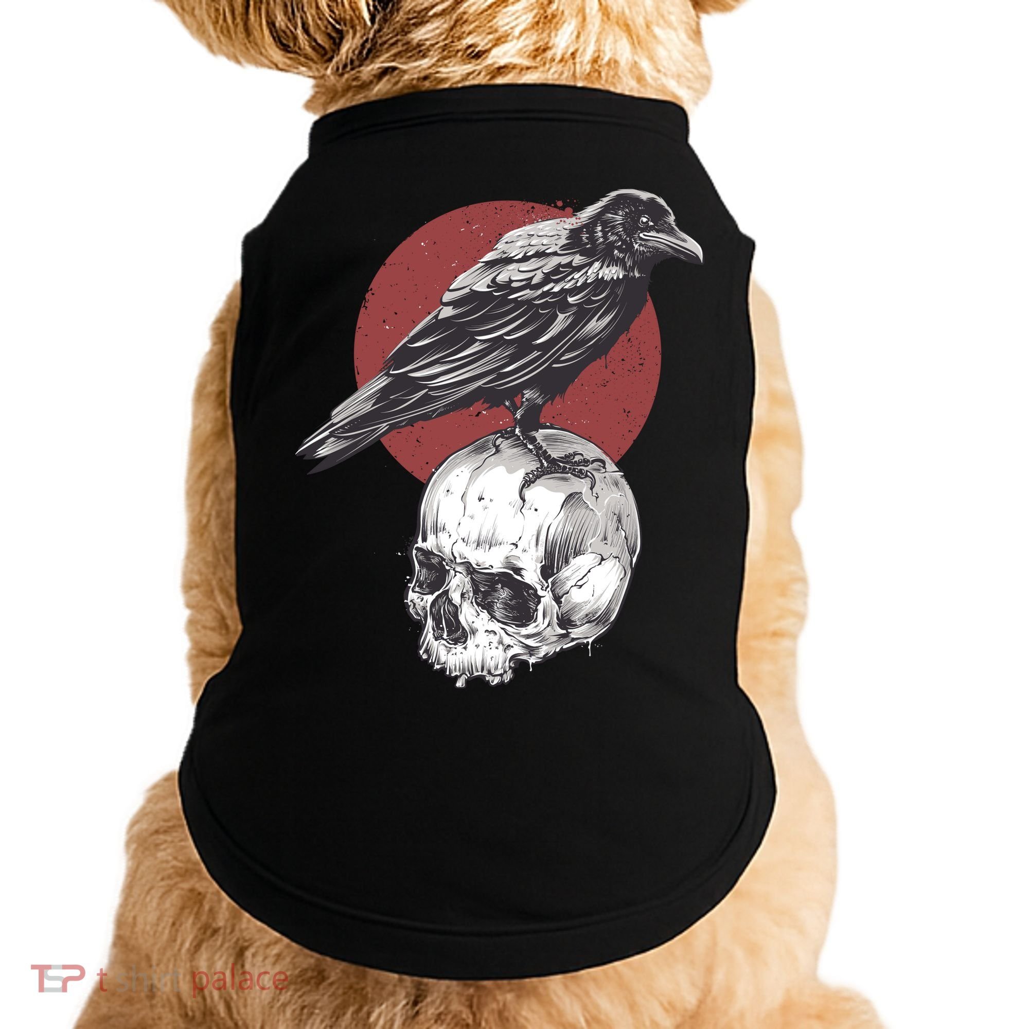 Raven On Skull Doggie Tank