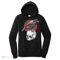Raven On Skull Women's Hoodie thumb 0