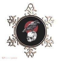 Raven On Skull Ornament thumb 0