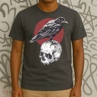 Raven On Skull T-Shirt thumb 3