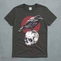 Raven On Skull T-Shirt thumb 5
