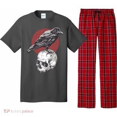 Raven On Skull Pajama Set