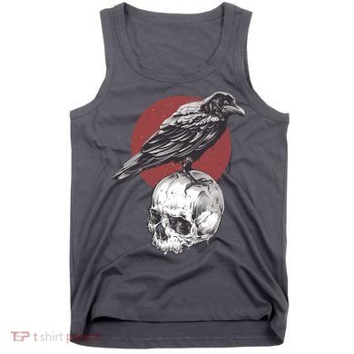 Raven On Skull Tank Top