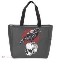 Raven On Skull Bag thumb 0