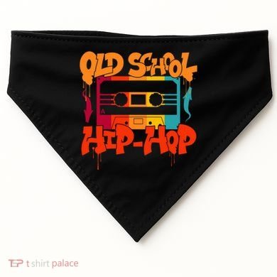 Retro Old School Hip Hop 80s 90s Graffiti Cassette USA-Made Doggie Bandana