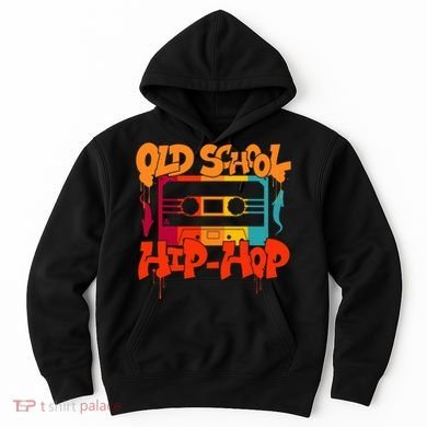 Retro Old School Hip Hop 80s 90s Graffiti Cassette Hoodie