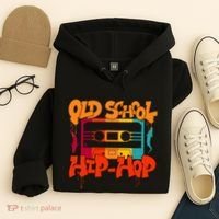 Retro Old School Hip Hop 80s 90s Graffiti Cassette Hoodie thumb 4