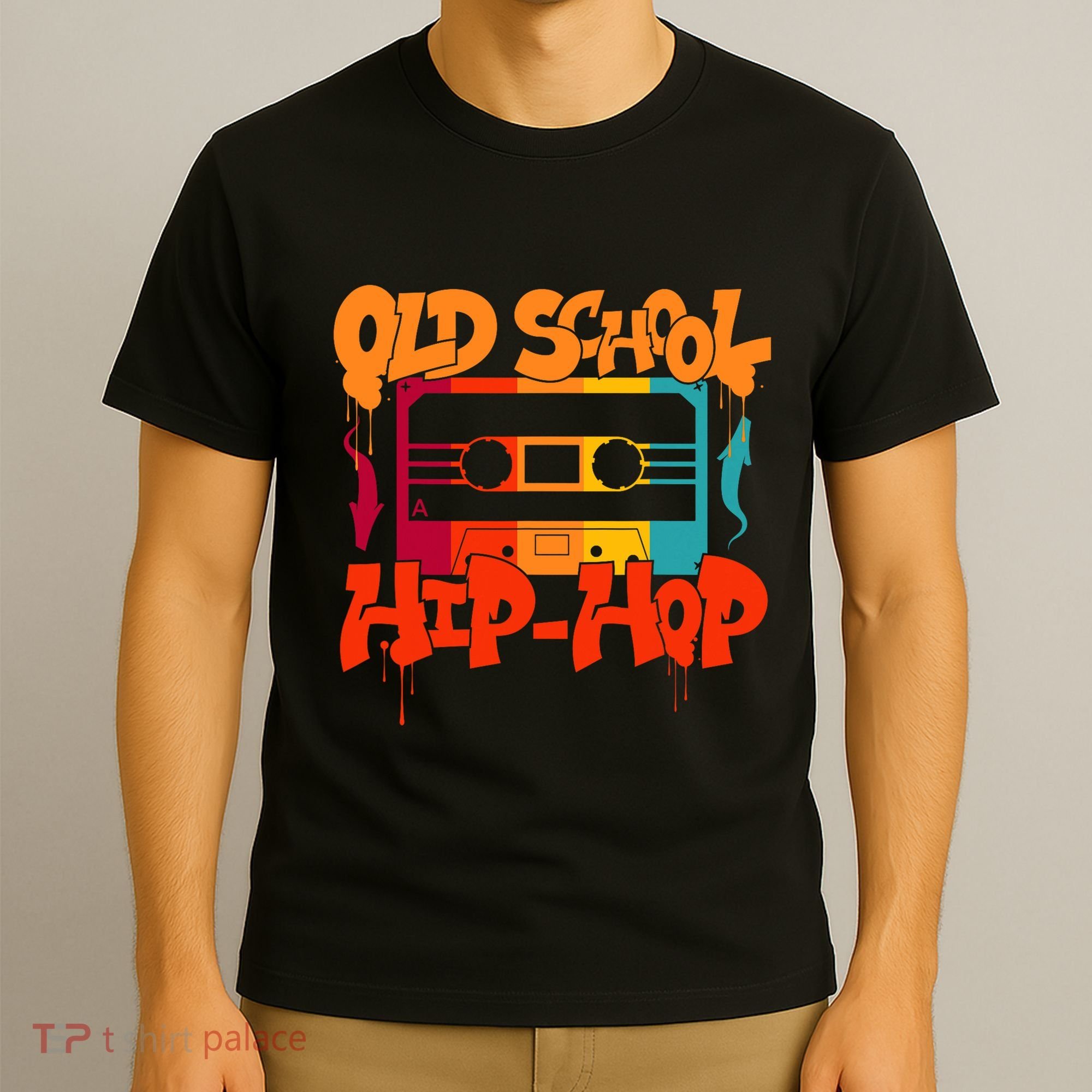 Retro Old School Hip Hop 80s 90s Graffiti Cassette T-Shirt