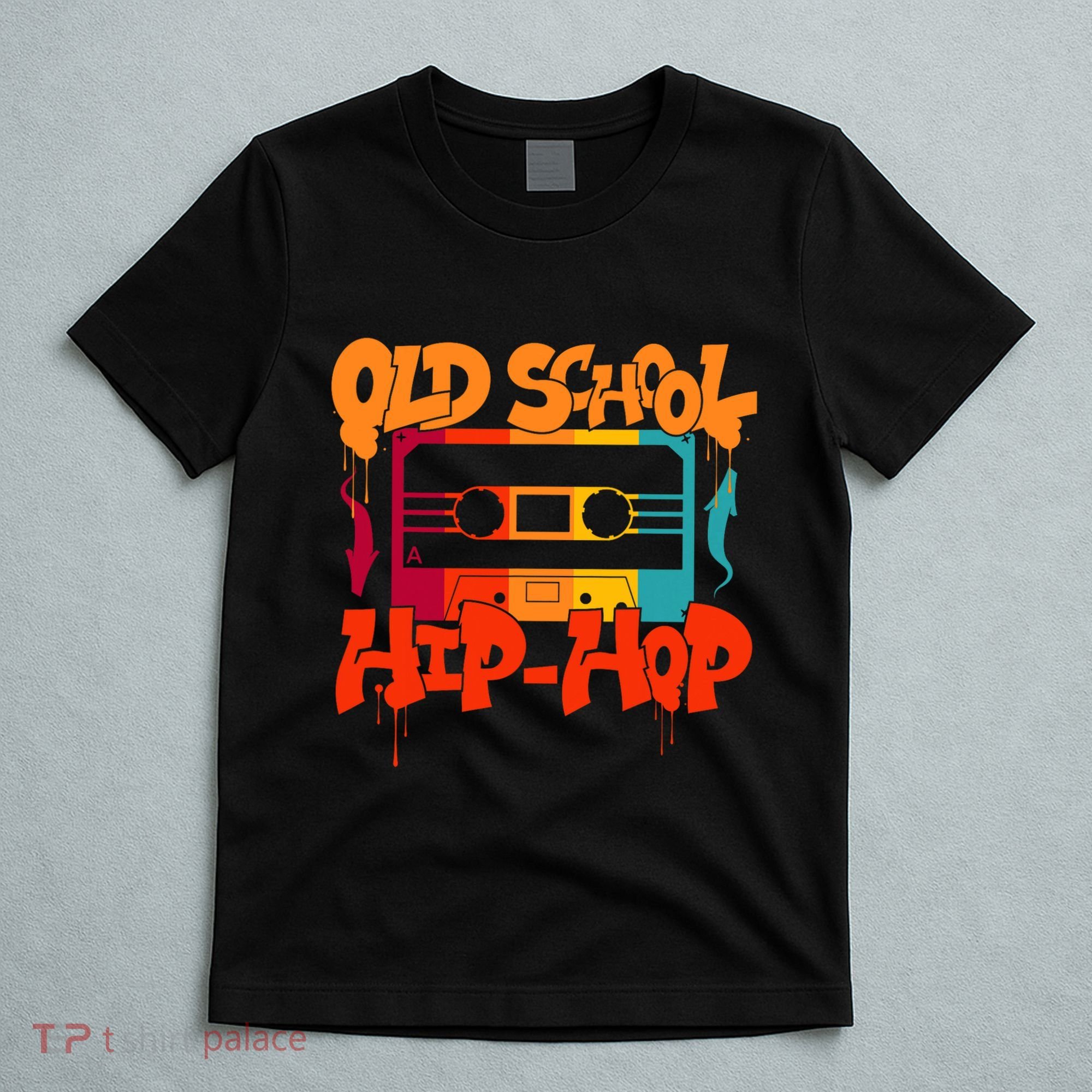 Retro Old School Hip Hop 80s 90s Graffiti Cassette T-Shirt