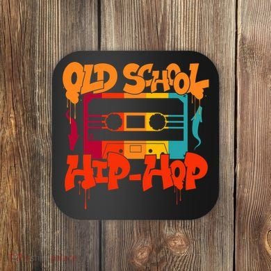Retro Old School Hip Hop 80s 90s Graffiti Cassette Coaster
