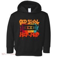 Retro Old School Hip Hop 80s 90s Graffiti Cassette Toddler Hoodie thumb 0