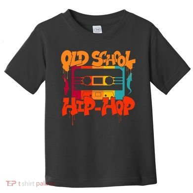 Retro Old School Hip Hop 80s 90s Graffiti Cassette Toddler T-Shirt