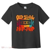 Retro Old School Hip Hop 80s 90s Graffiti Cassette Toddler T-Shirt thumb 0
