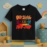 Retro Old School Hip Hop 80s 90s Graffiti Cassette Toddler T-Shirt thumb 3
