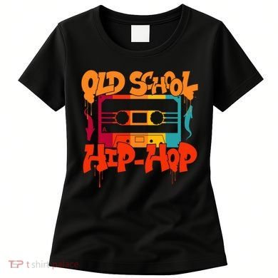 Retro Old School Hip Hop 80s 90s Graffiti Cassette Women's T-Shirt