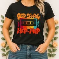 Retro Old School Hip Hop 80s 90s Graffiti Cassette Women's T-Shirt thumb 2