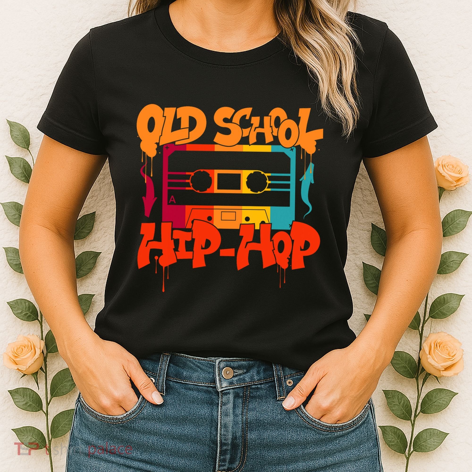 Retro Old School Hip Hop 80s 90s Graffiti Cassette Women's T-Shirt