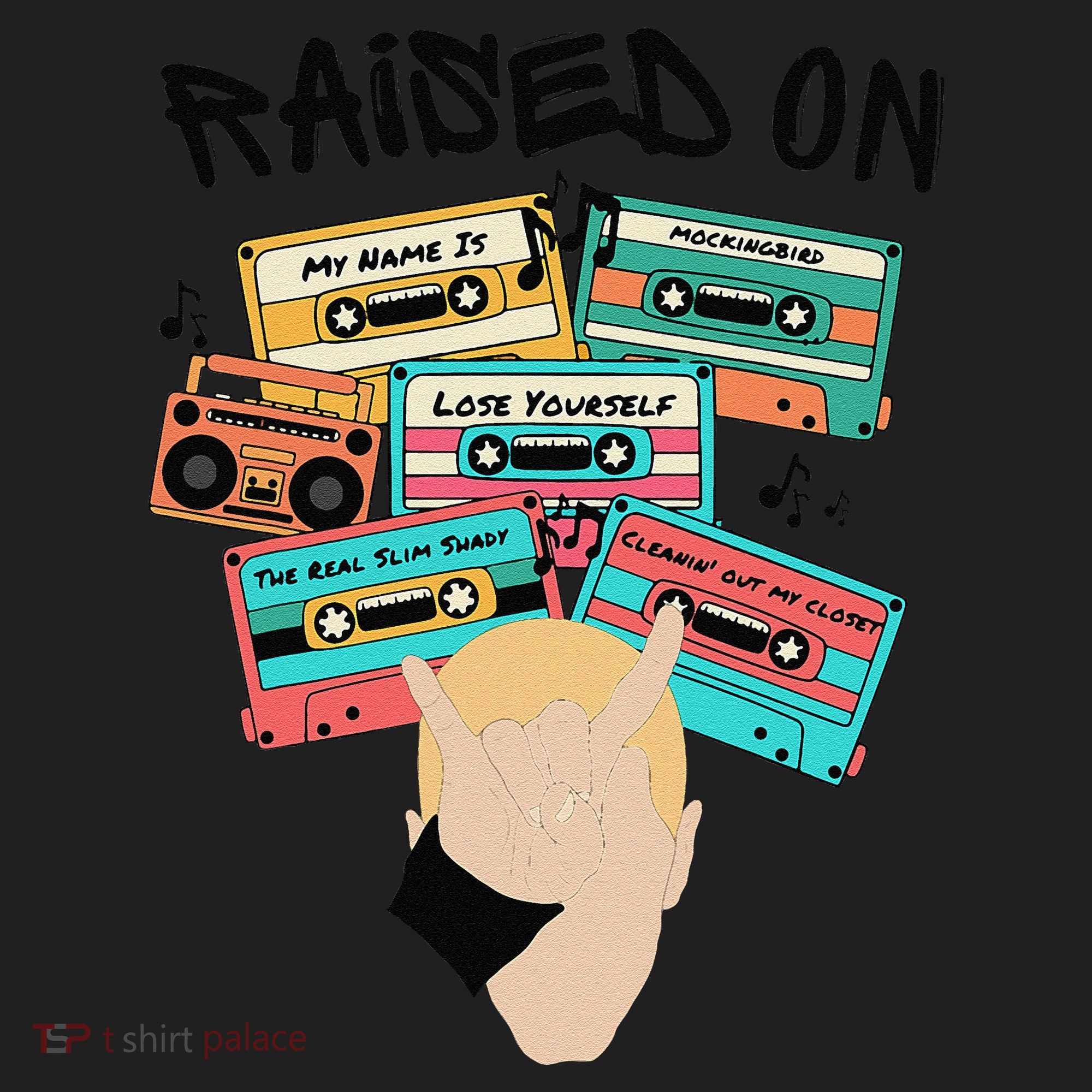 Raised On Slim Retro Cassettes Hip Hop Women's Sweatshirt