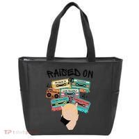 Raised On Slim Retro Cassettes Hip Hop Tote Bag thumb 0