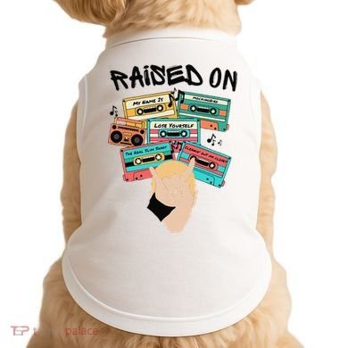 Raised On Slim Retro Cassettes Hip Hop Doggie Tank