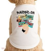 Raised On Slim Retro Cassettes Hip Hop Doggie Tank thumb 0