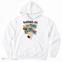 Raised On Slim Retro Cassettes Hip Hop Hoodie thumb 0