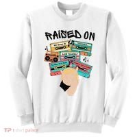 Raised On Slim Retro Cassettes Hip Hop Sweatshirt thumb 0