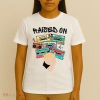Raised On Slim Retro Cassettes Hip Hop T-Shirt thumb 4