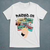 Raised On Slim Retro Cassettes Hip Hop T-Shirt thumb 5