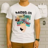 Raised On Slim Retro Cassettes Hip Hop T-Shirt thumb 6