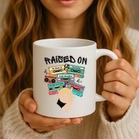 Raised On Slim Retro Cassettes Hip Hop Coffee Mug thumb 3