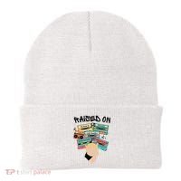 Raised On Slim Retro Cassettes Hip Hop Beanie thumb 0