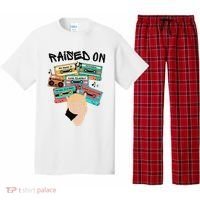 Raised On Slim Retro Cassettes Hip Hop Pajama Set thumb 0