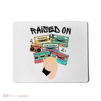Raised On Slim Retro Cassettes Hip Hop Mousepad thumb 0