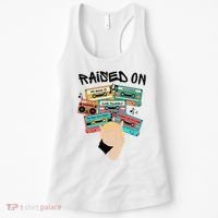 Raised On Slim Retro Cassettes Hip Hop Women's Tank Top thumb 0