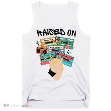 Raised On Slim Retro Cassettes Hip Hop Tank Top