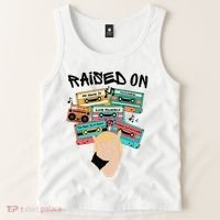 Raised On Slim Retro Cassettes Hip Hop Tank Top thumb 2