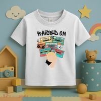 Raised On Slim Retro Cassettes Hip Hop Toddler T-Shirt thumb 3