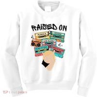 Raised On Slim Retro Cassettes Hip Hop Kids Sweatshirt thumb 0